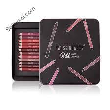 Swiss Beauty Bold Matt Lip Liner Set Of 12 Pcs